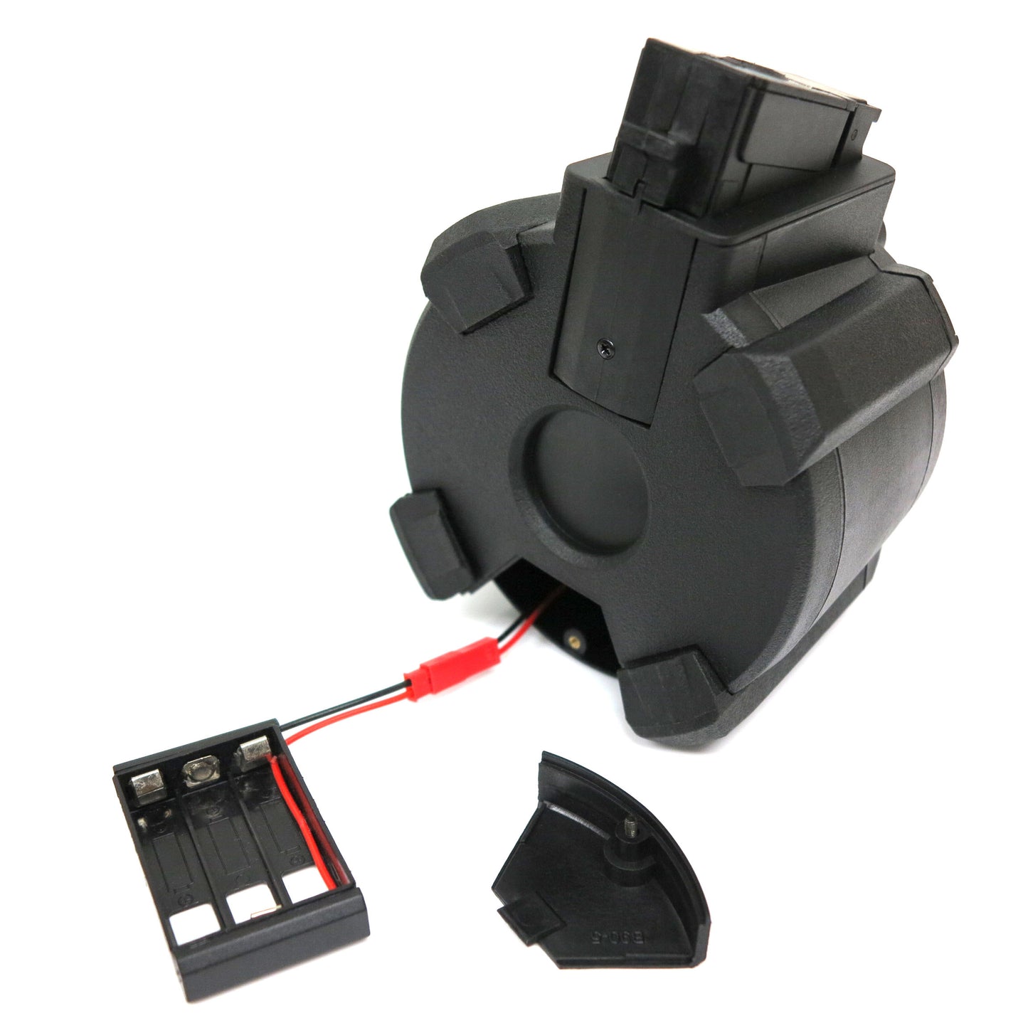 Battleaxe 1400rd Electric Drum Magazine for Tokyo Marui, CYMA, G&P, JG, Classic Army AK47 / AK74 Airsoft AEG (Black)