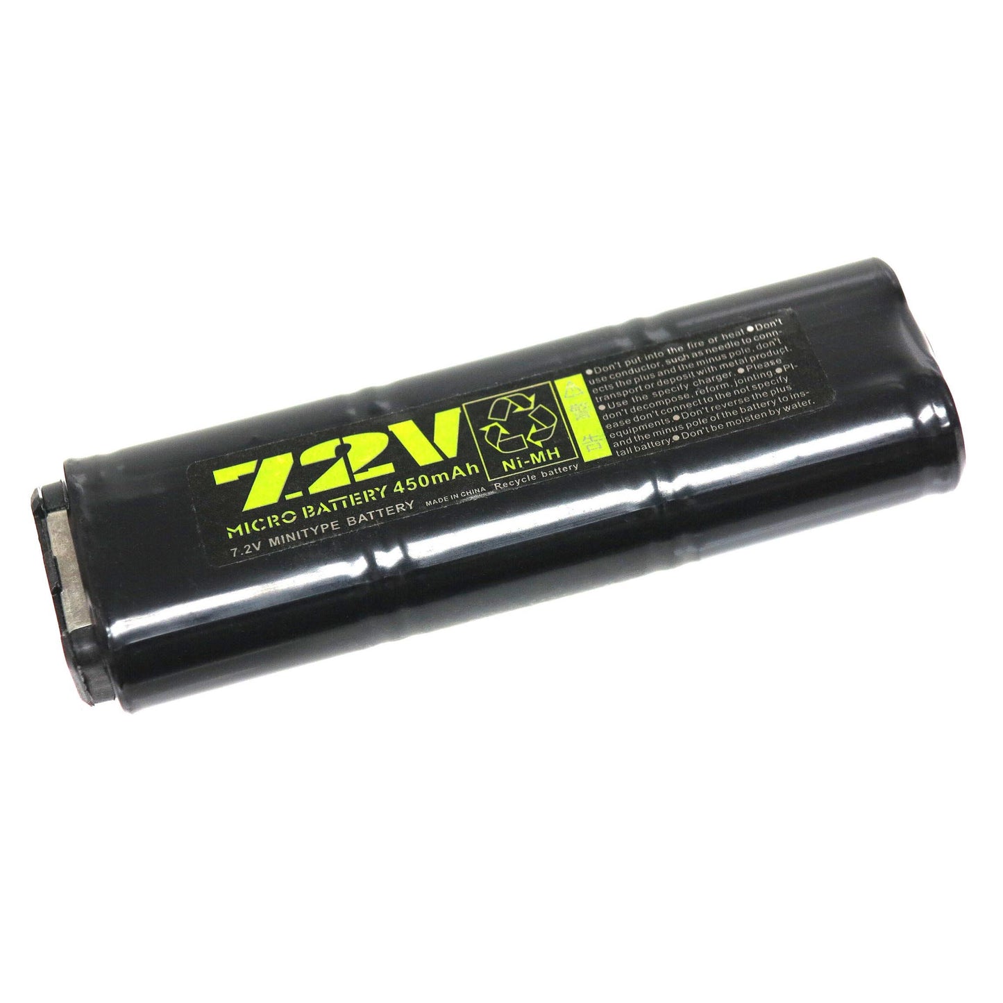 WELL 7.2V 450mAh Ni-MH Battery with 220V Charger for WELL R2 R4 MP7 Airsoft AEG