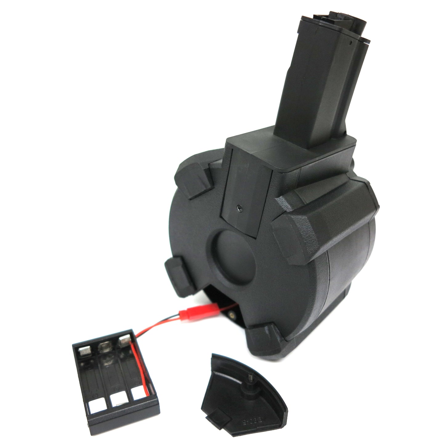 Battleaxe 1400rd Electric Drum Magazine for Tokyo Marui, Umarex, ICS, Classic Army, JG, CYMA MP5 Airsoft AEG (Black)