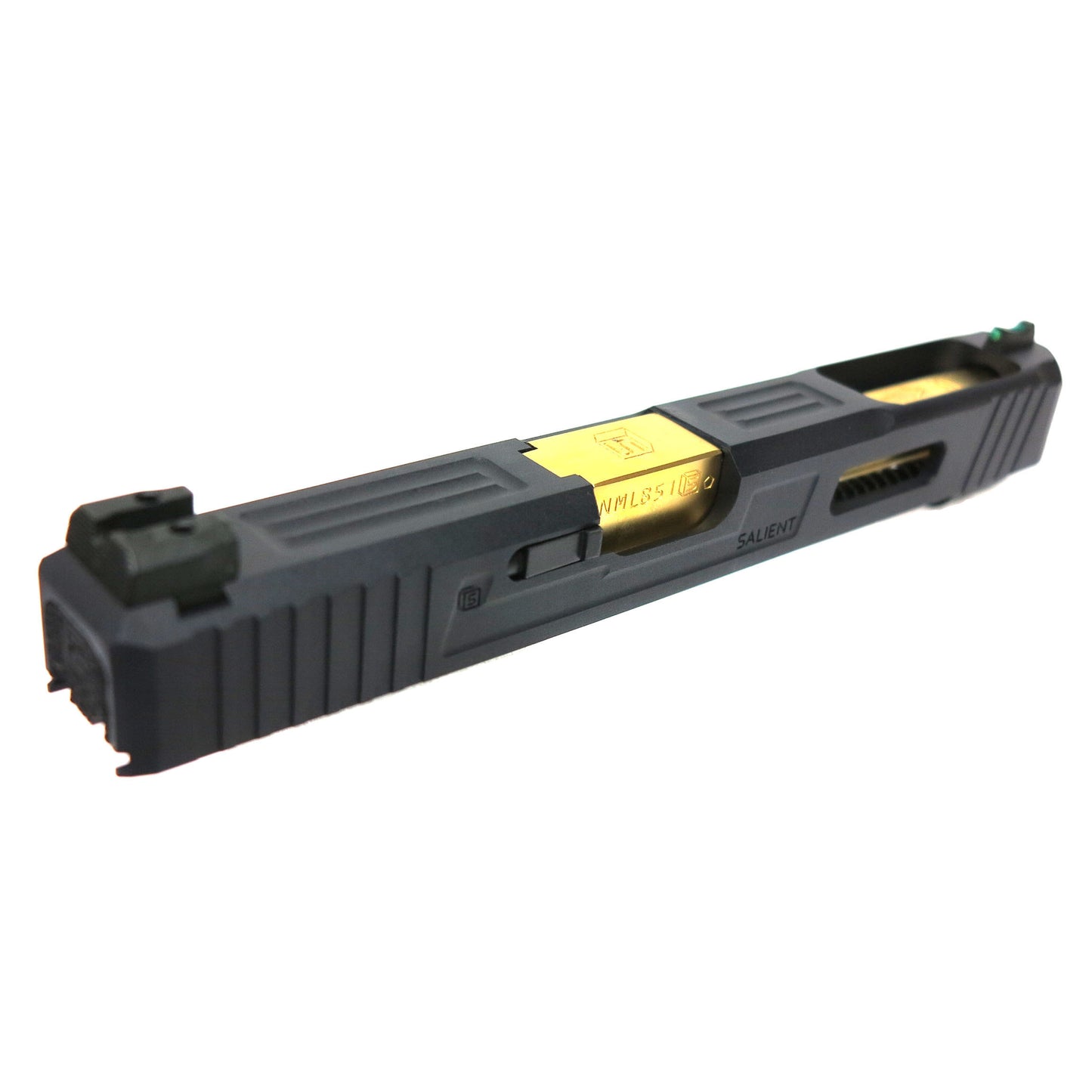 EMG SAI Tier One Competition Upper Slide Kit EMG SAI BLU & WE G17 / G34 Airsoft GBB (Gold Barrel / Black)