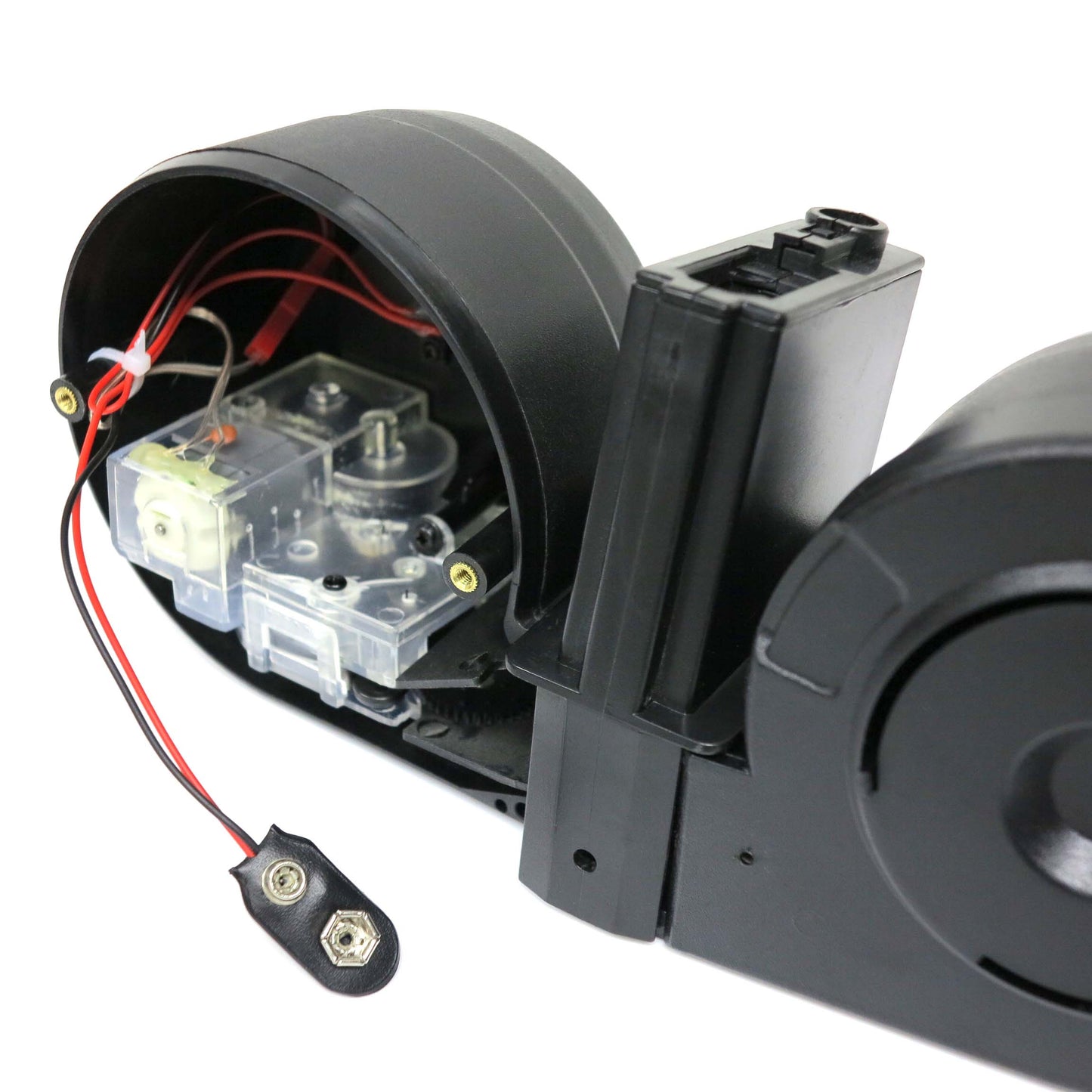 Battleaxe 2500rd Electric C-Mag Drum Magazine for Tokyo Marui, G&P, CYMA, JG, Classic Army M4 / M16 Airsoft AEG (Black)