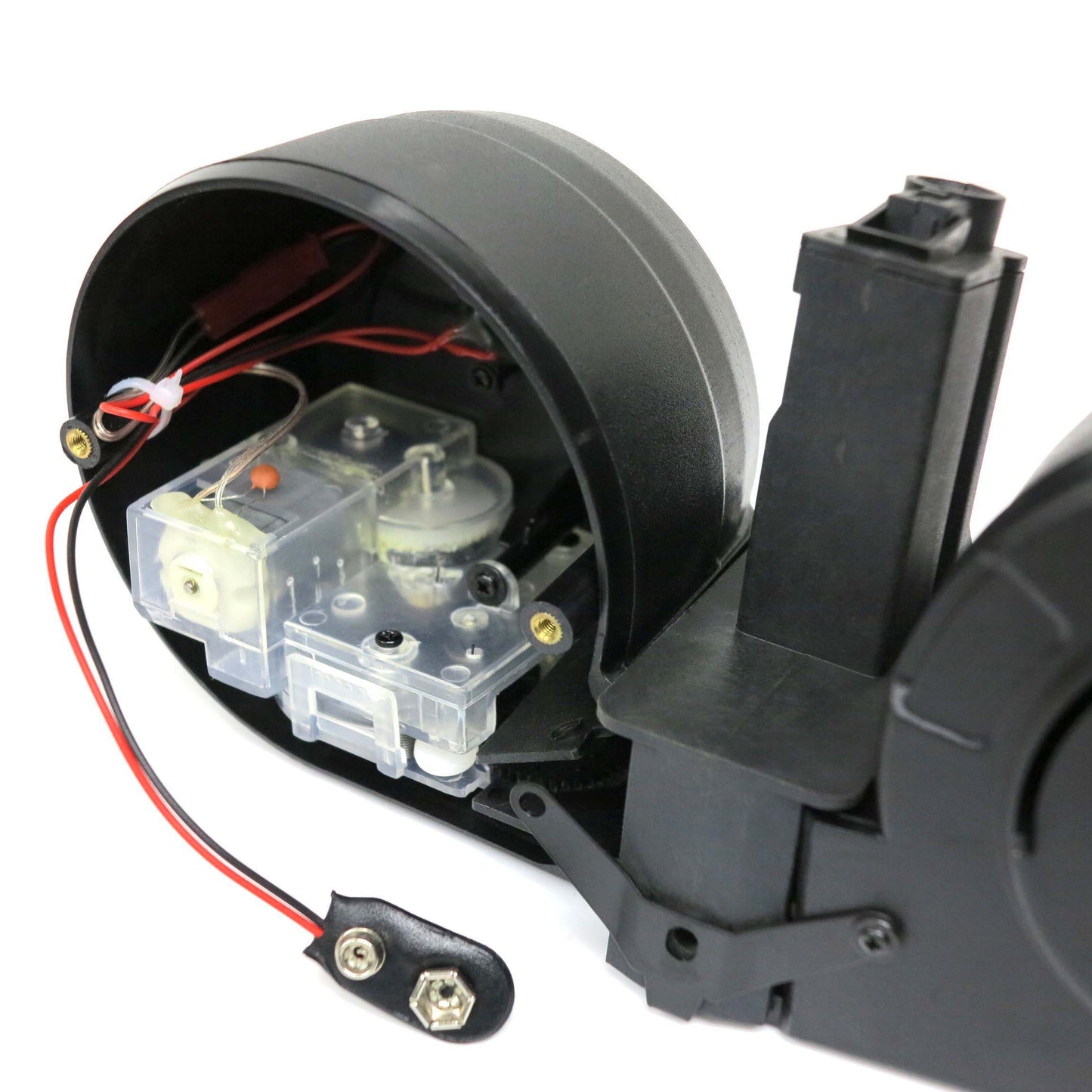 Battleaxe 2500rd Electric C-Mag Drum Magazine for Tokyo Marui, Umarex, ICS, Classic Army, JG, CYMA MP5 Airsoft AEG (Black)