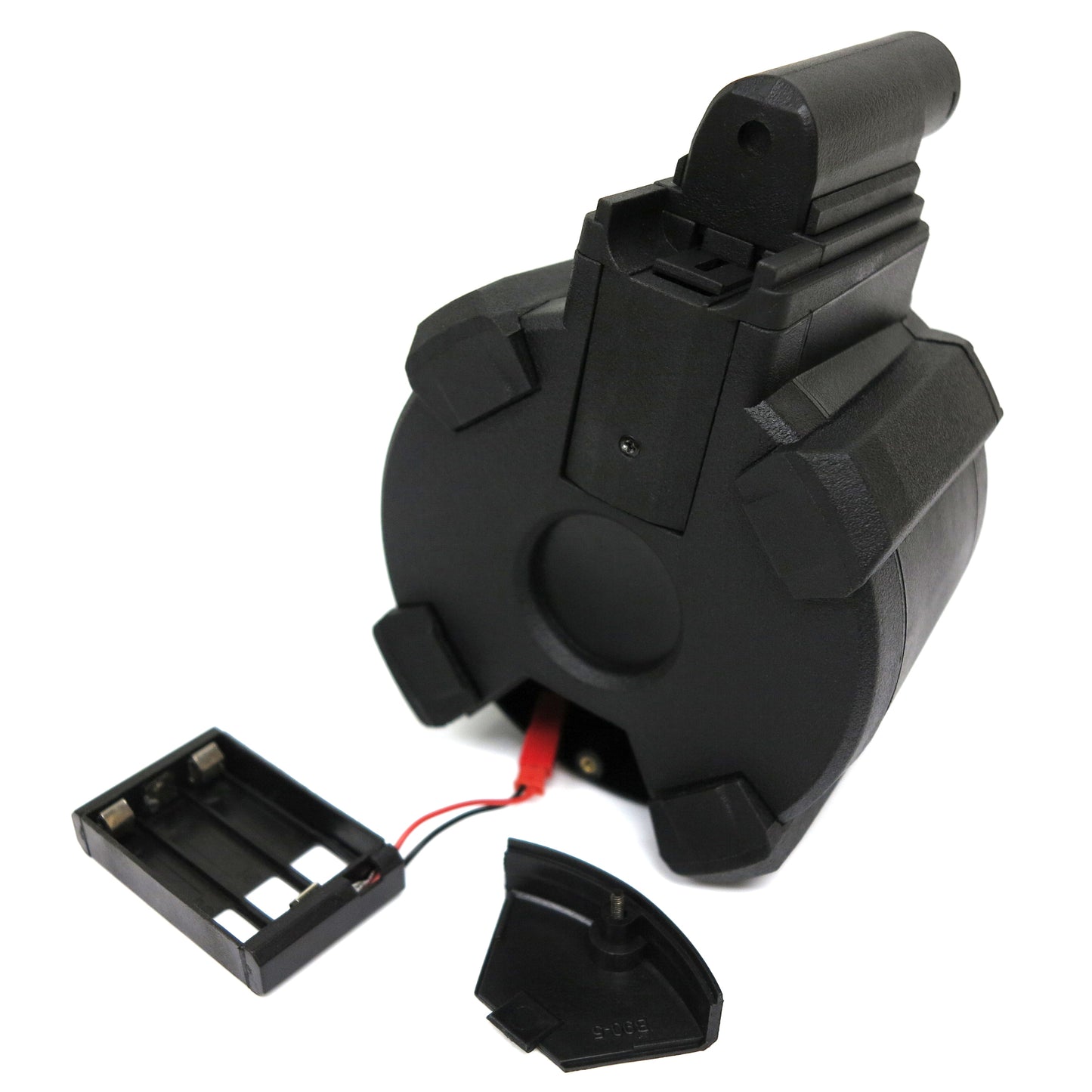 Battleaxe 1400rd Electric Drum Magazine for CYMA, Double Eagle, Tokyo Marui, Golden Eagle M870 Airsoft Shotgun (Black)