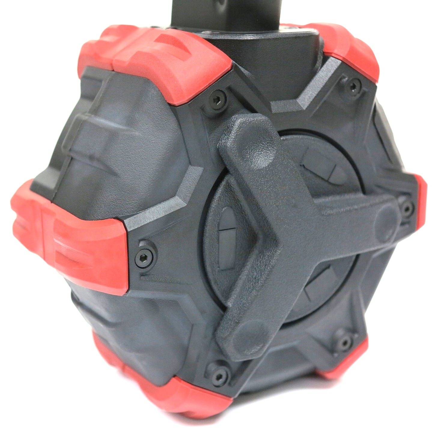 AW Custom 350rd Gas Drum Magazine for Cybergun (by WE) Desert Eagle .50AE & L6 .50AE Airsoft GBB (Red / Black)