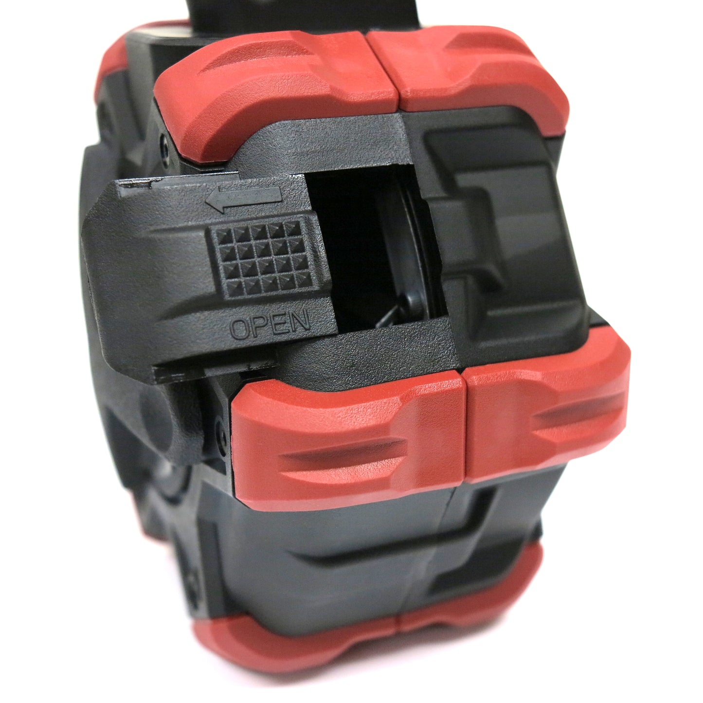 AW Custom 350rd Gas Drum Magazine for Cybergun (by WE) Desert Eagle .50AE & L6 .50AE Airsoft GBB (Red / Black)