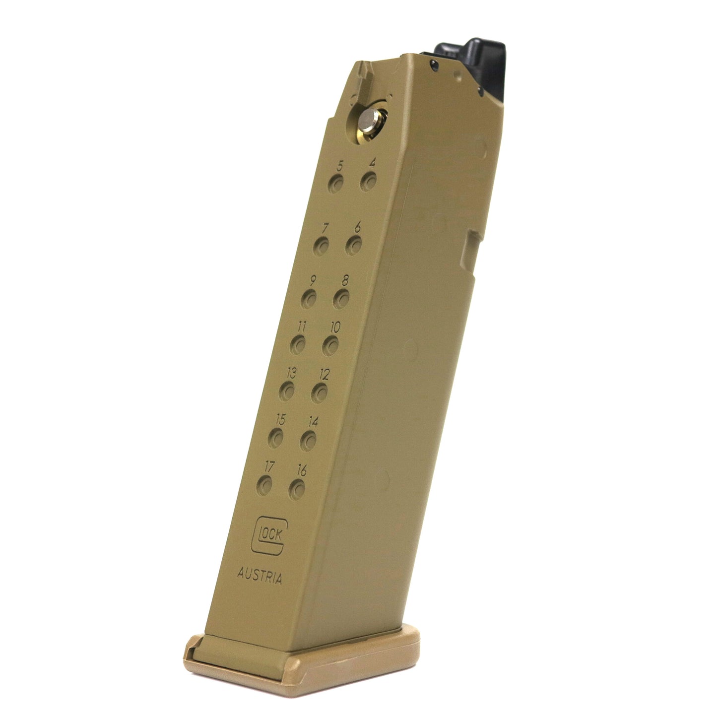 Umarex 19X 22rd Gas Magazine for Umarex (by VFC) G19 Gen.3 / G19 Gen.4 / G19X Airsoft GBB (Tan)