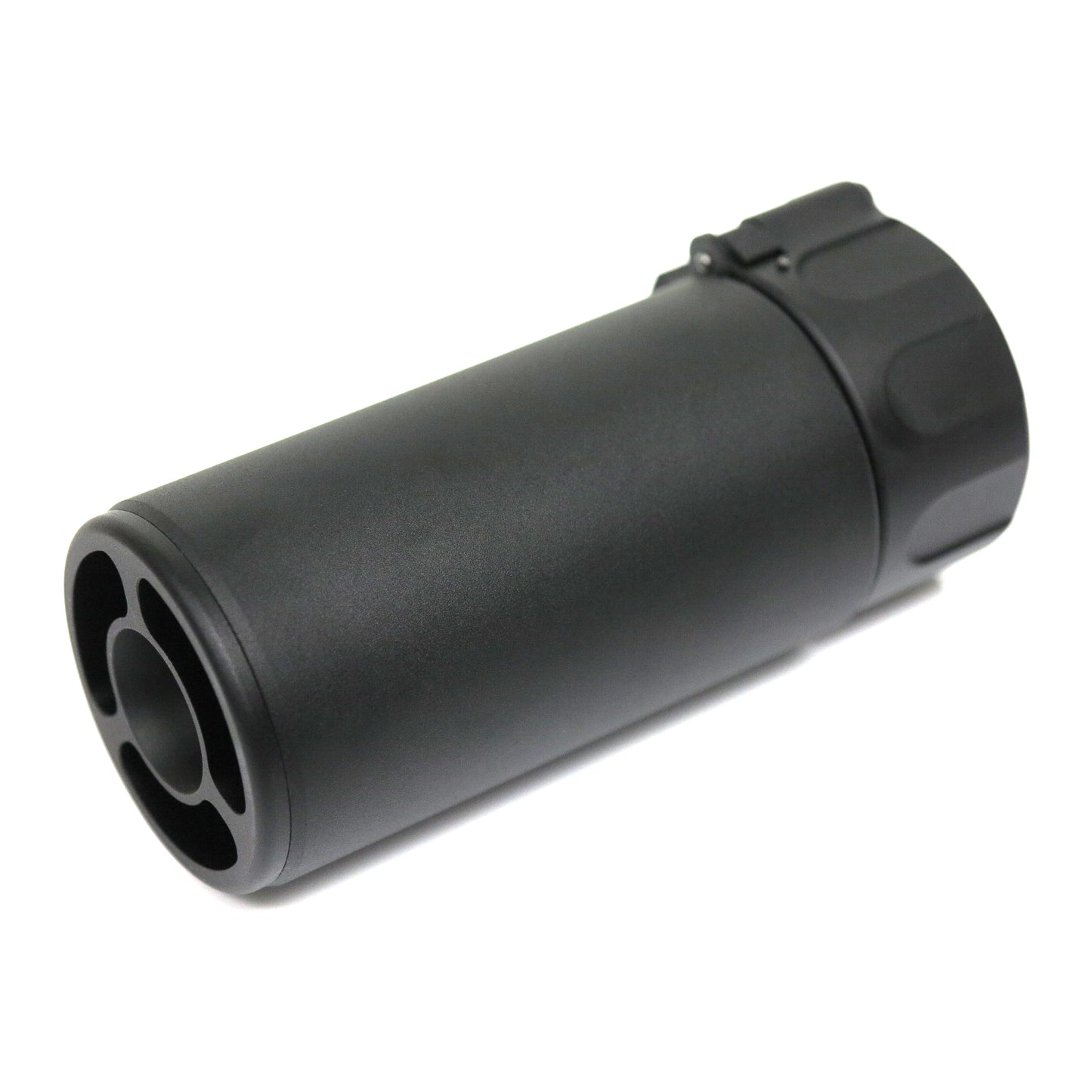 5KU Mini Silencer Version 2 with 4-Prong Flash Hider for Airsoft AEG GBB (-14mm CCW / Black)