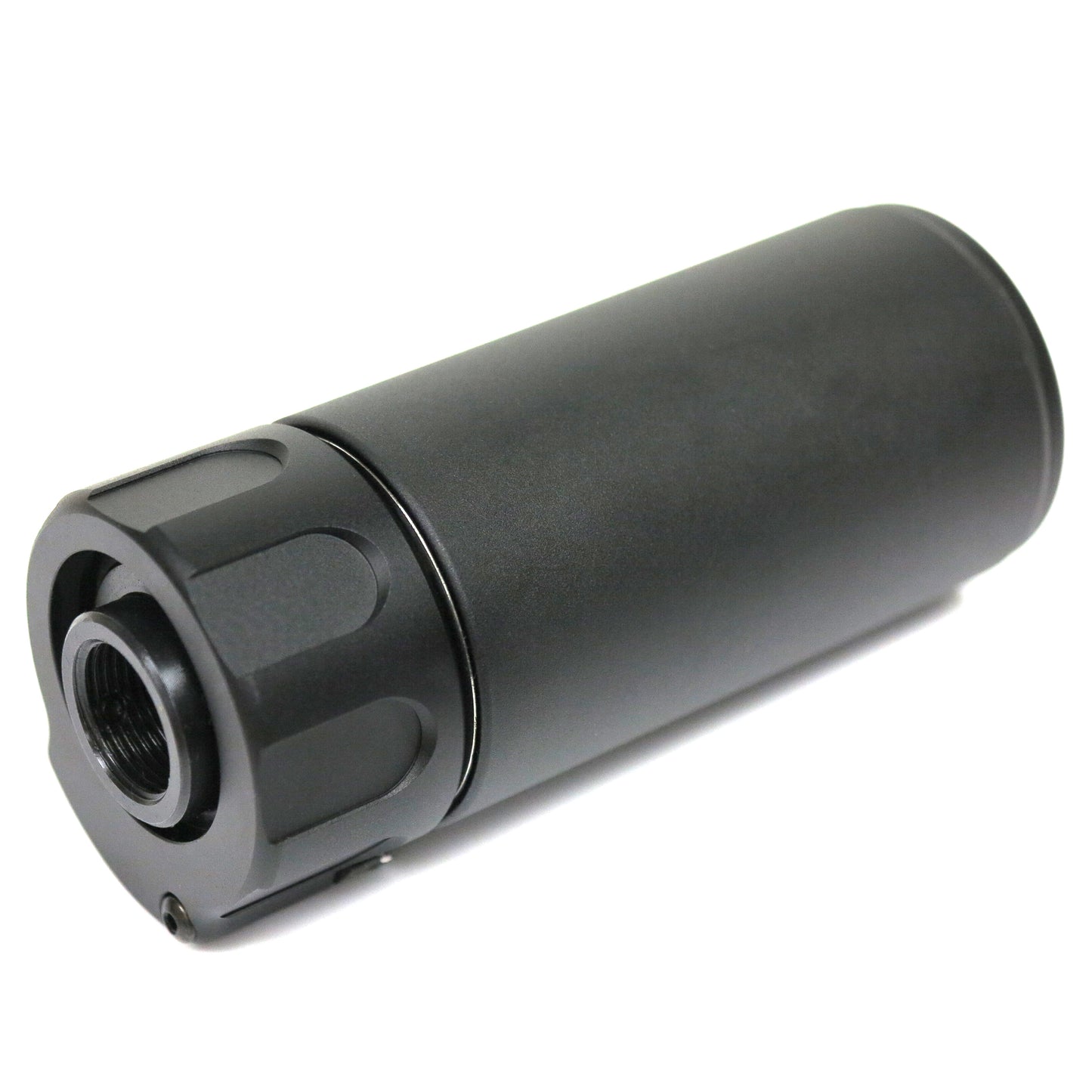 5KU Mini Silencer Version 2 with 4-Prong Flash Hider for Airsoft AEG GBB (-14mm CCW / Black)
