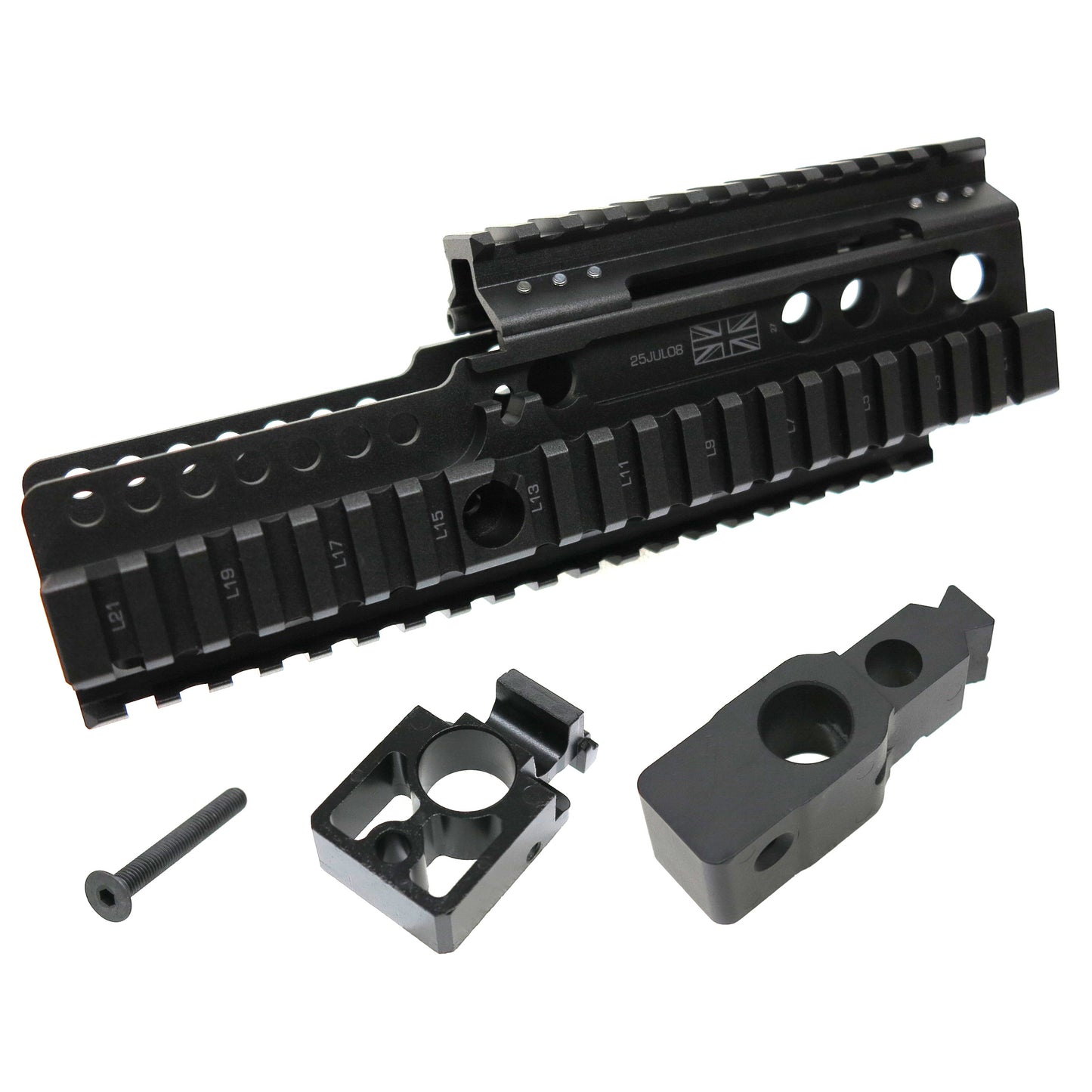 WE Daniel Defense Licensed L85 RIS Handguard for WE L85 Airsoft GBB (Black)