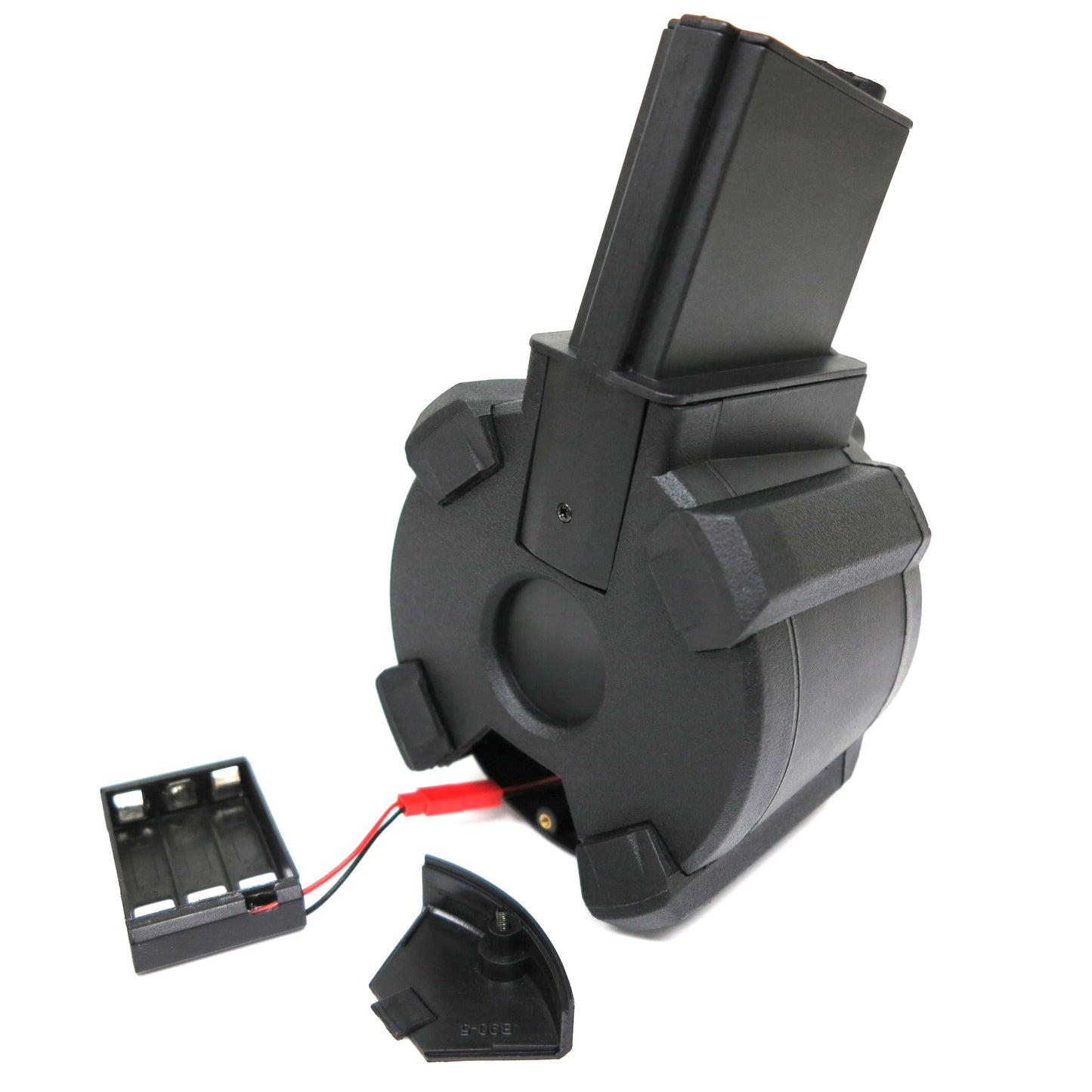 Battleaxe 1400rd Electric Drum Magazine for Tokyo Marui, G&P, CYMA, JG, Classic Army M4 / M16 Airsoft AEG (Black)