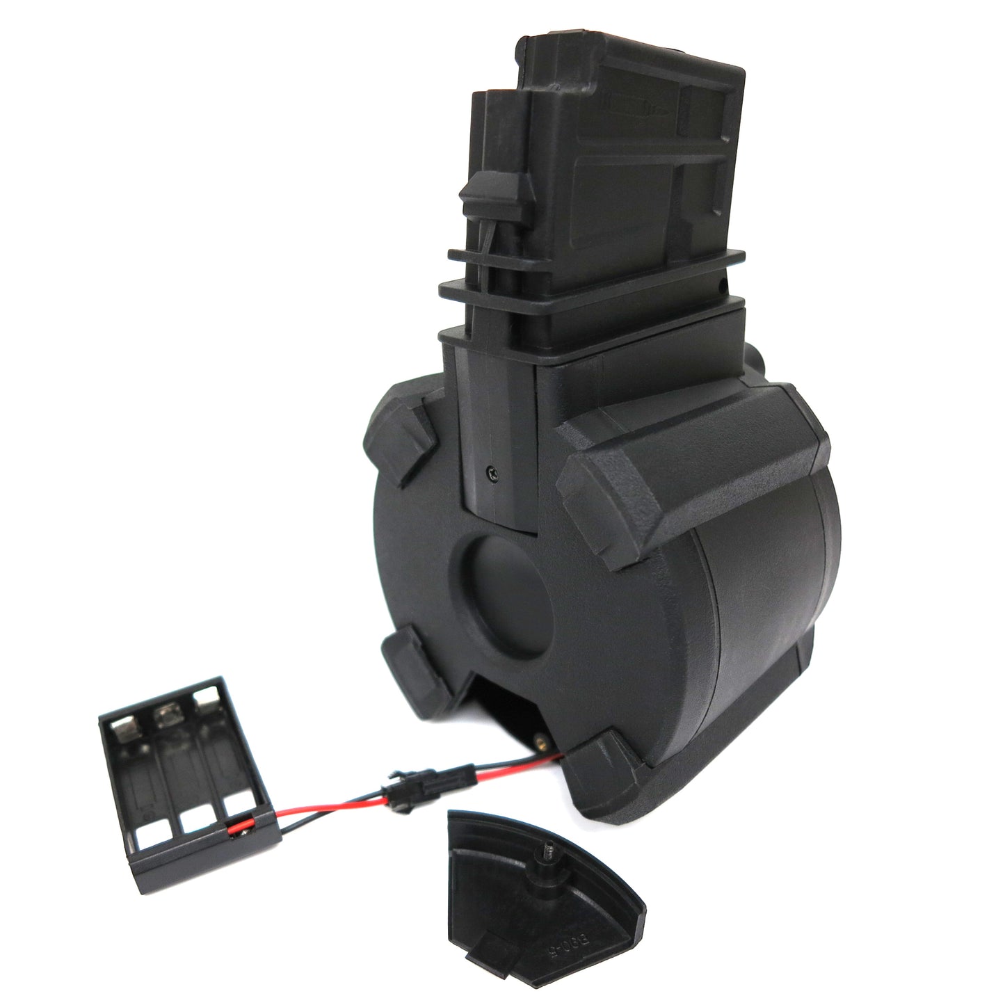 Battleaxe 1400rd Electric Drum Magazine for Tokyo Marui, Umarex, CYMA, JG, Classic Army G36 Airsoft AEG (Black)