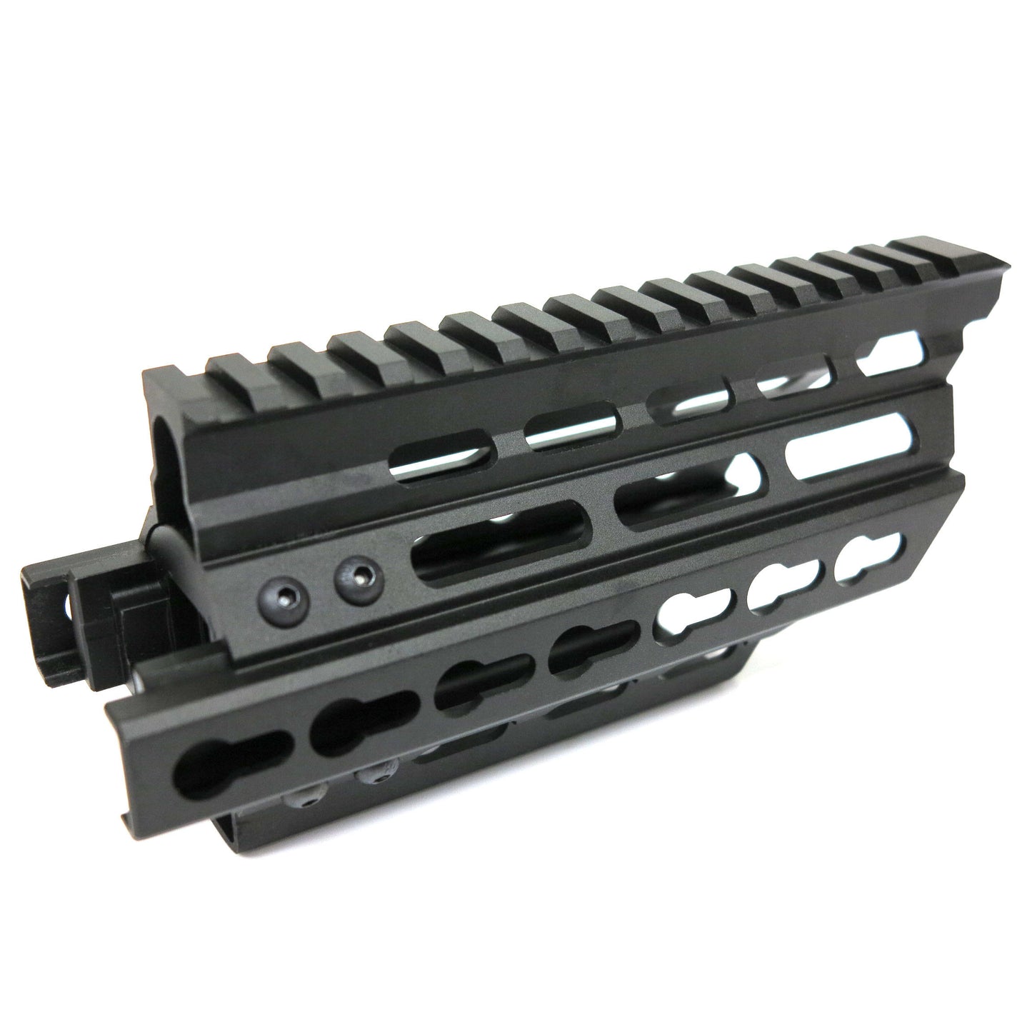 Battleaxe M-LOK + KeyMod Rail Handguard for CYMA, Tokyo Marui P90 Airsoft AEG (Black)