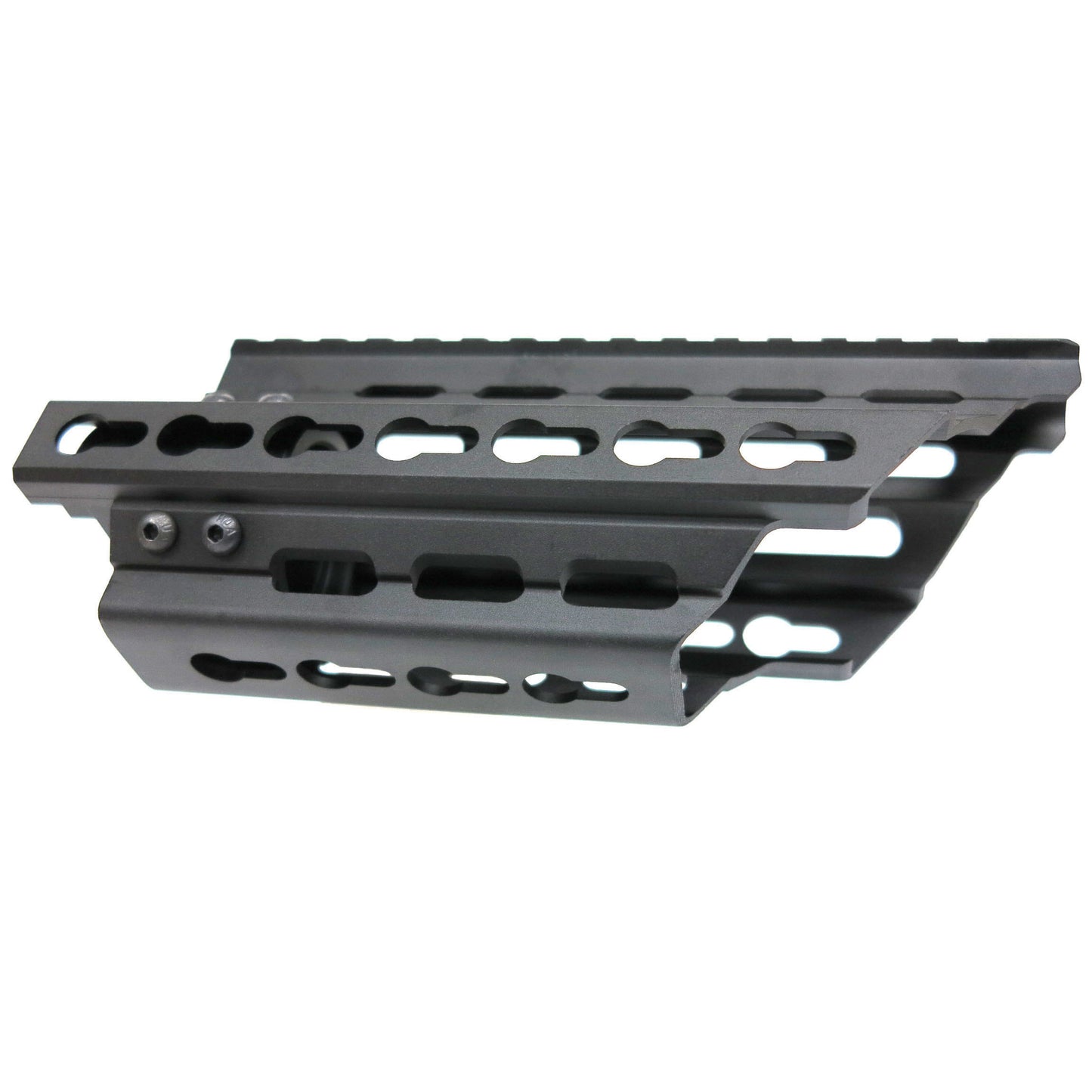 Battleaxe M-LOK + KeyMod Rail Handguard for CYMA, Tokyo Marui P90 Airsoft AEG (Black)