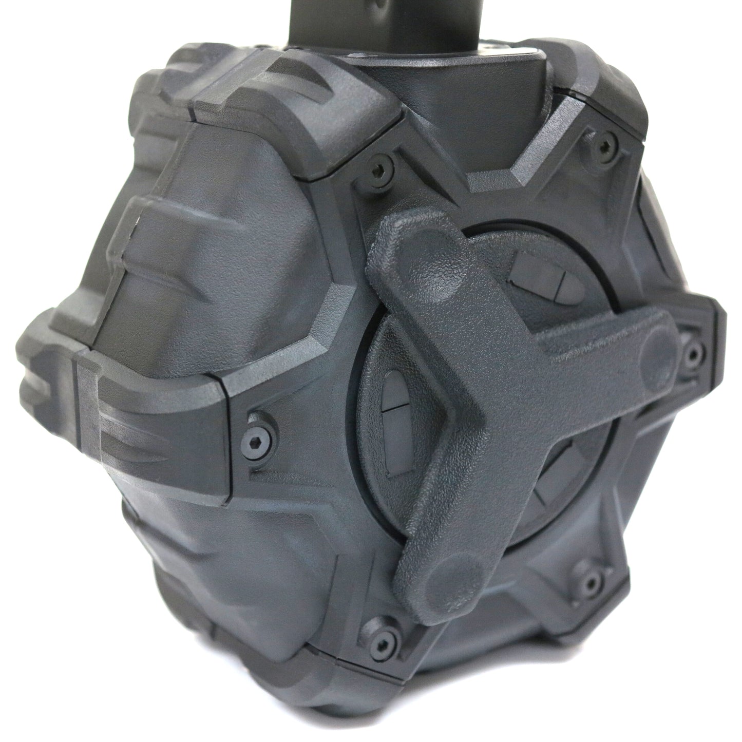 AW Custom 350rd Gas Drum Magazine for Cybergun (by WE) Desert Eagle .50AE & L6 .50AE Airsoft GBB (Black)