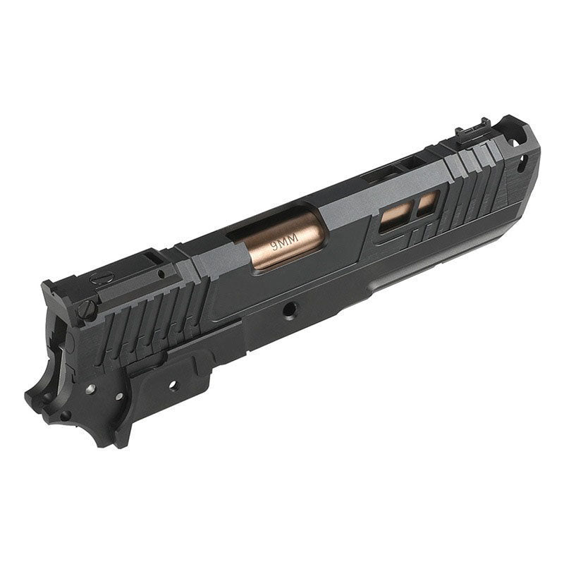 5KU CNC Aluminum Pit Viper Slide Set for Tokyo Marui Hi-Capa 4.3 Airsoft GBB (Black)