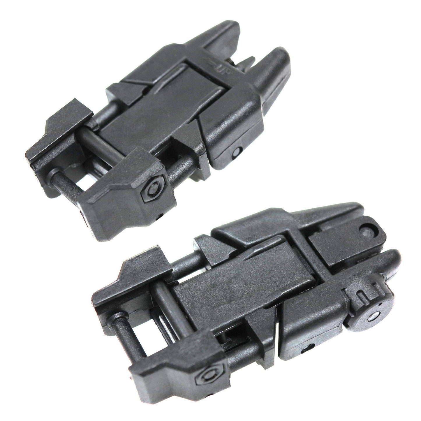 APS Rhino Front & Rear Fiber Optic Sight Set for Airsoft AEG GBB (Black)