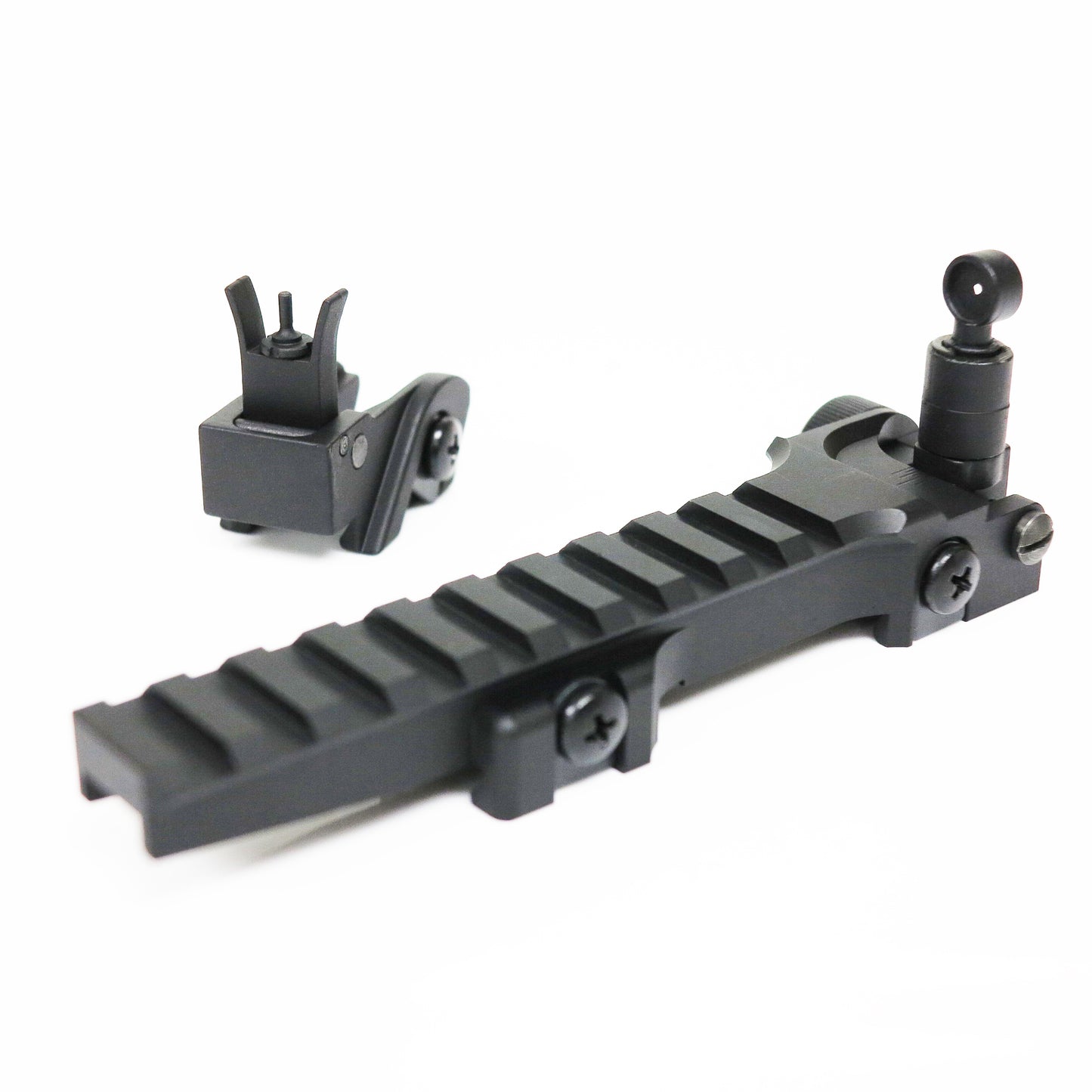 Double Bell Flip Up Front and Rear Sight Set for G36 Airsoft AEG GBB (Black)