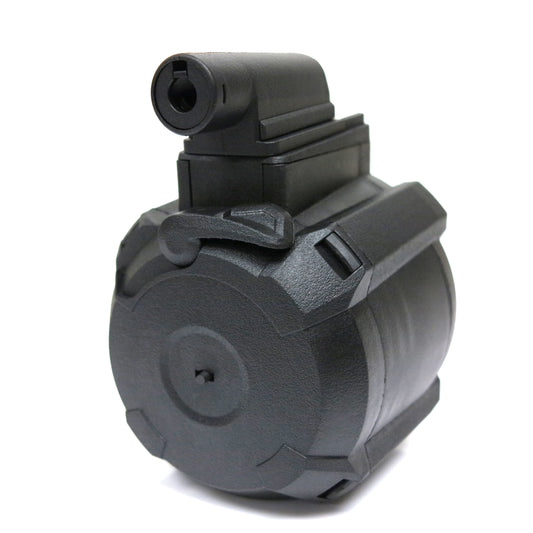 Battleaxe 1400rd Electric Drum Magazine for CYMA, Double Eagle, Tokyo Marui, Golden Eagle M870 Airsoft Shotgun (Black)