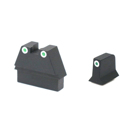 AW Custom VX Suppressor Height Sight Set for Armorer Works, Tokyo Marui, WE G17 Airsoft GBB (Black)