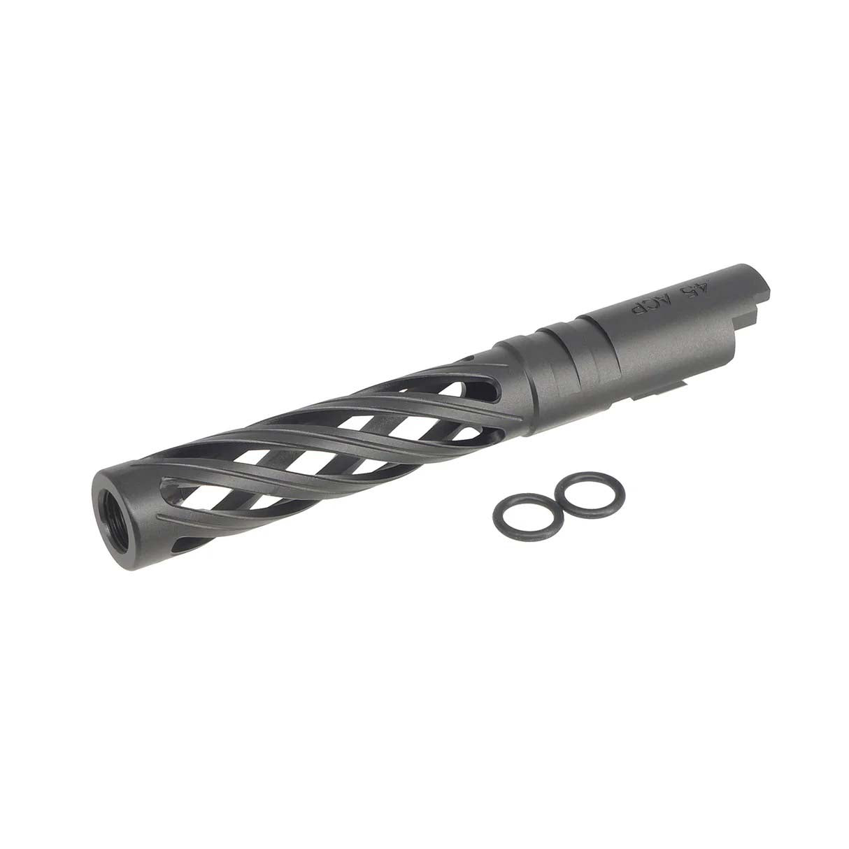 5KU Aluminum Hollow Threaded Outer Barrel for Tokyo Marui Hi-Capa 5.1 Airsoft GBB (Black)