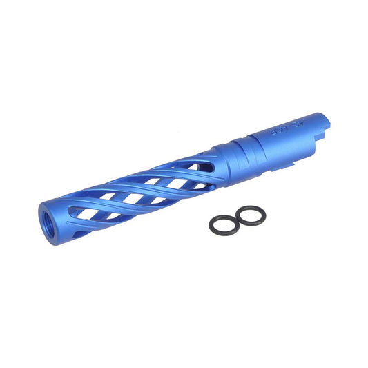 5KU Aluminum Hollow Threaded Outer Barrel for Tokyo Marui Hi-Capa 5.1 Airsoft GBB (Blue)